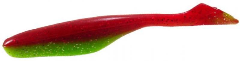 4" Walleye Turbo Shad - Chartreuse Woodpecker